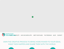 Tablet Screenshot of creativity-project.com
